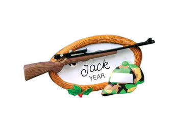 Hunter Ornament Personalized - Hunting Christmas Ornament, Hunting Ornament, Hunter Christmas Ornament, Rifle Custom Xmas Tree Gift for 2025