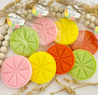 Citrus Slice Soap Favors - Bridal Shower Party Decor, She Found Her Main Squeeze, Baby Little Cutie on the Way, Lime Lemon Pink Orange Gifts