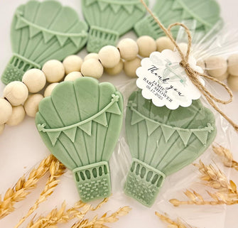 Hot Air Balloon Soap Favors - Neutral Adventure Baby Shower, Thank You Bulk Guest Gifts, We Can Bearly Wait Much Boho Sky Bear Theme Decor