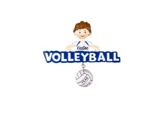 Volleyball Ornament Boy - Volleyball Gifts for Boy Teenage Boy Player Coach, 2025 Personalized Volleyball Christmas Ornament Boy Volleyball