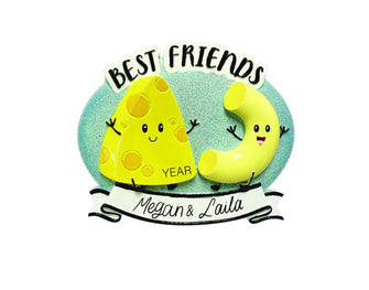 Best Friend Ornament - Personalized Best Friend Christmas Gift, Guy Girl Sister Kids 2025 Friendship Gift Funny Unique Custom Christmas Gift