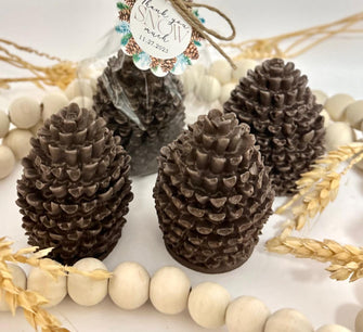 Pinecone Soap Favors - Baby Shower Bridal Winter Wedding Gifts Snow in Love Snowflake Christmas Cold Theme Decor Teacher Coworker Party Gift