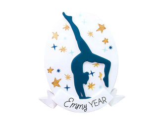 Gymnastics Ornament Personalized - Boy Girl Gymnast Ornament, Gymnastics Gift Beam Christmas Ornament, 2025 Custom Cartwheel Team Coach Kids