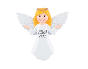 Angel Girl Ornament - Personalized Angel Ornament, Kids Custom Christmas Ornament, Dove Angel Ornament, Mini Angel Decoration - 2025