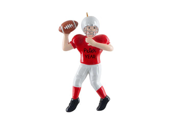 2025 Football Ornament Personalized - Football Player Coach Mom Gift Boy Quarterback Christmas Custom American Football Uniform Team