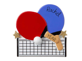 Table Tennis Ornament - Table Tennis Player Ornament Christmas Ornament 2025 Ornament -- Personalized