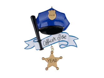 Police Ornament - Officer Gift Christmas Ornament, Custom Police Gift, 2025 Personalized Gift for Women Men, Deputy Sheriff Stocking Stuffer