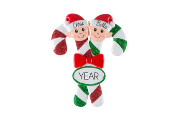 Family Christmas Ornament - 2025 Family of 2 3 4 5 6 Ornament