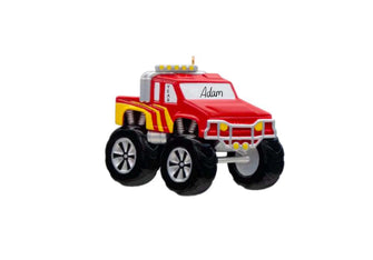 Red Truck Ornament - Quarantine Ornament Christmas Ornament 2025 Ornament -- Personalized