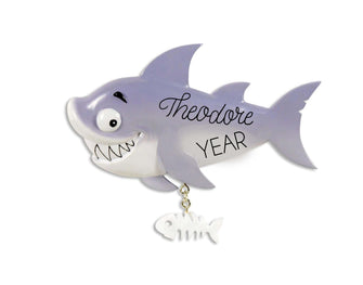 Baby Shark Personalized Ornament - Shark Lover Personalized Ornament Ornament for Boy Grandchild Ornament Toddler Boy Holiday Christmas 2025