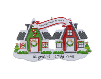 From Our House To Yours Ornament - Family Ornament 2025  -- Personalized