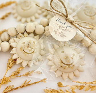 Honey Oatmeal Sun Soaps - Boho Neutral Sunshine Party, Here Comes the Son Baby Shower Favors, First Trip Around Sun Birthday Boy Girl Decor