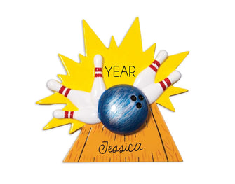 Bowling Ornament - Bowler Christmas Ornament 2025 Bowling Birthday Party Favor Decor Gift for Adult Kid Boy Girl Stocking Stuffer Decoration