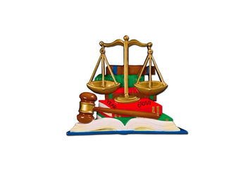 Lawyer Ornament - Law Christmas Ornament 2025 Personalized Lawyer Gift for Man Women Lawyer Judge Scales of Justice Law Attorney Firm Office