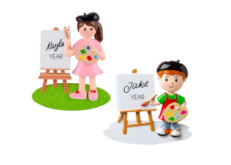 Boy / Girl Artist Ornament - Painter Christmas Ornament, 2025 Personalized Ornament for Kids, Toddler Custom Child Gift for Granddaughter