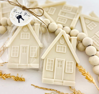 House Shaped Soap Gifts - Real Estate Realtor Gift, Housewarming Marketing Ideas, Happy Closing Day Favors, Client Bulk Personalized Gifts