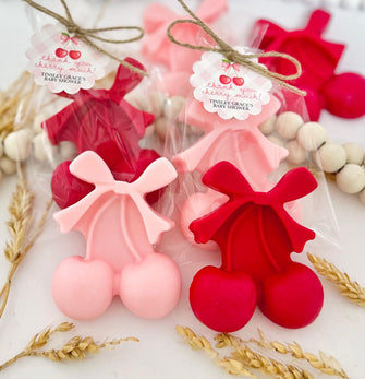 Big Cherry Soap Favors - She's the Cherry on Top Baby Shower Party, Bridal Theme Red Pink Decorations, Birthday Thank You Bulk Guest Gifts